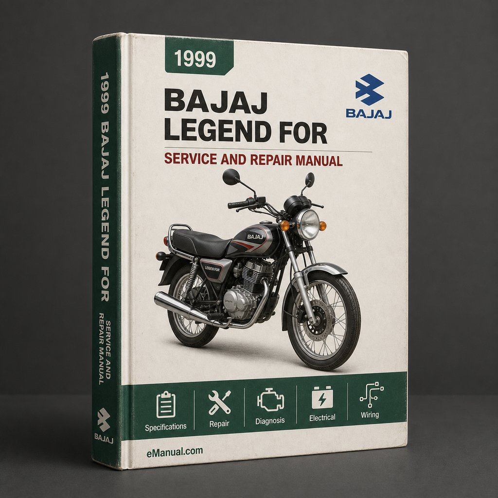 Bajaj Legend 1999-2007 Workshop Service Manual for Repair