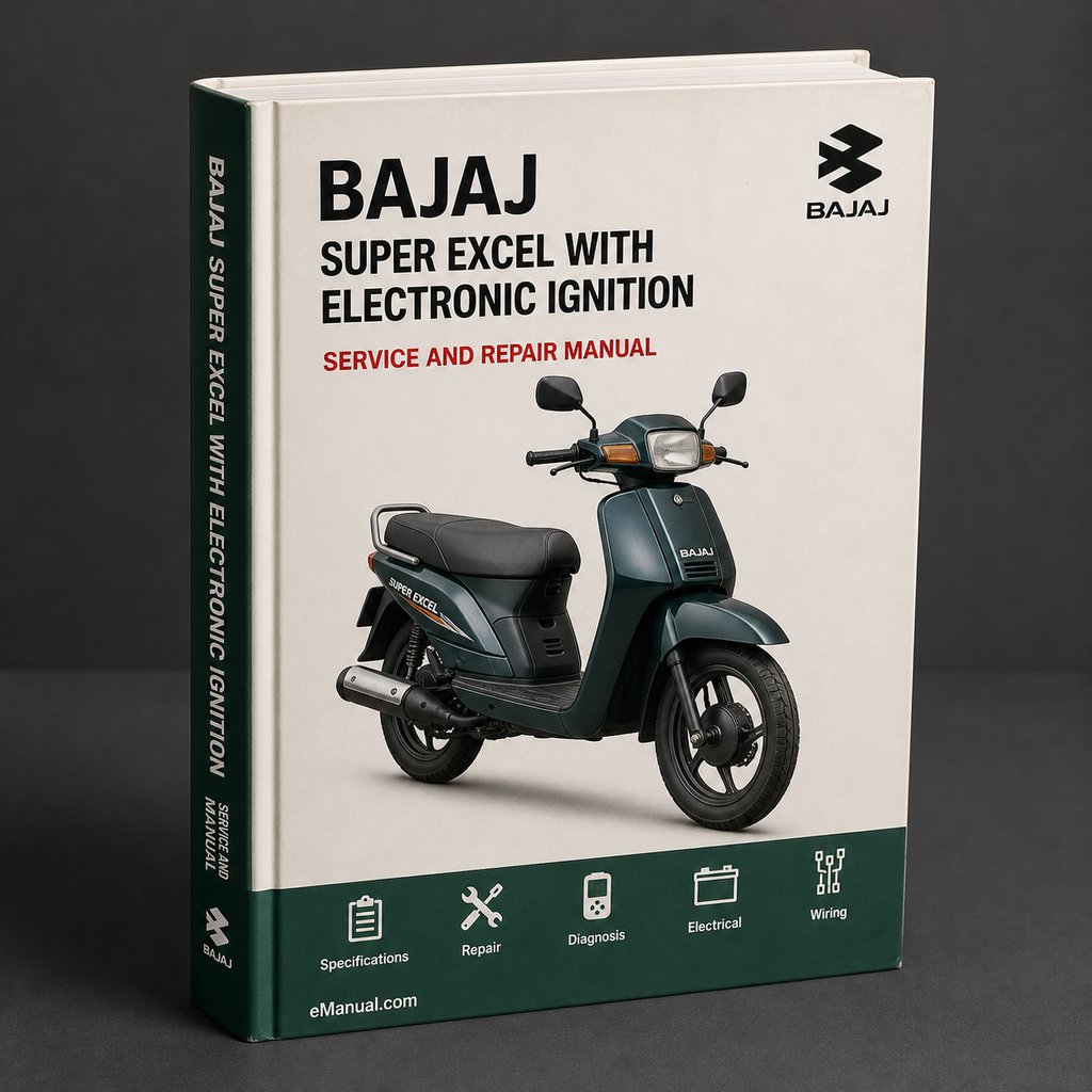 BAJAJ Super EXCEL WITH Electronic IGNITION Wiring Diagram