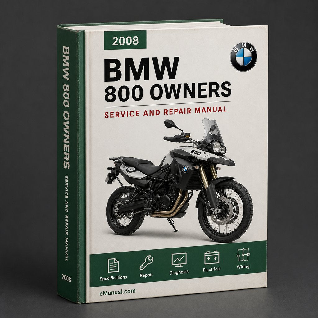 2008 BMW F 800 S Owners Manual