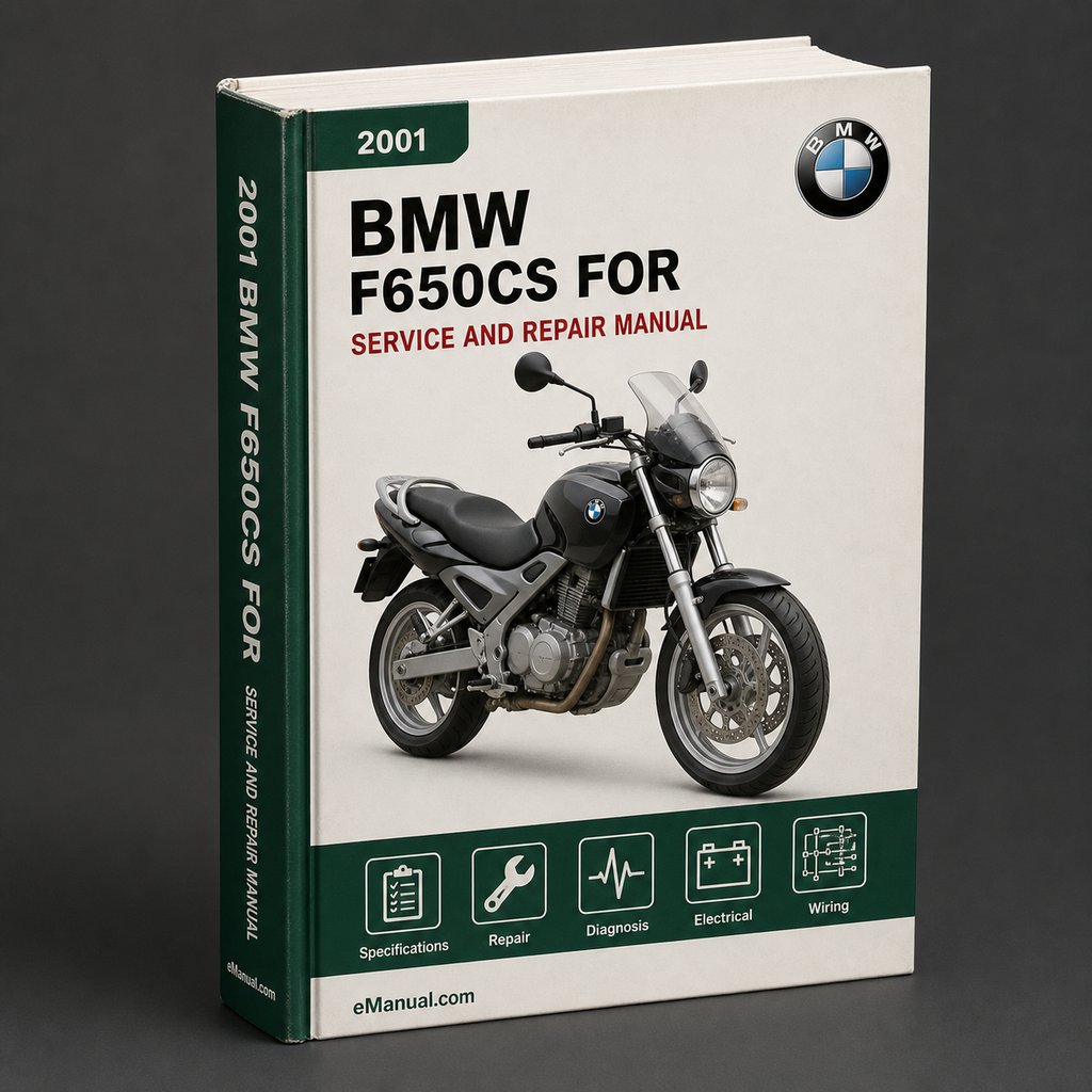 BMW F650CS 2001-2005 Workshop Service Manual for Repair