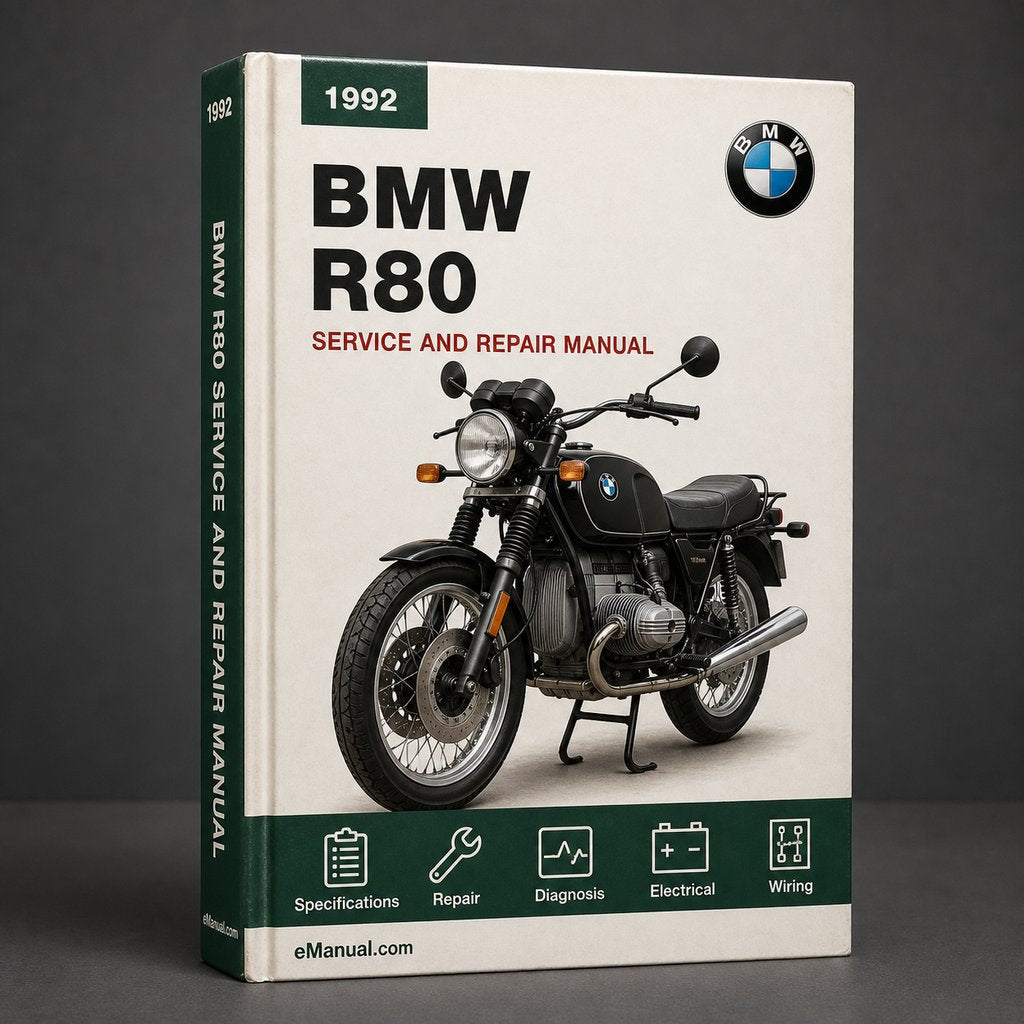 BMW R80 1992 Repair Service Manual