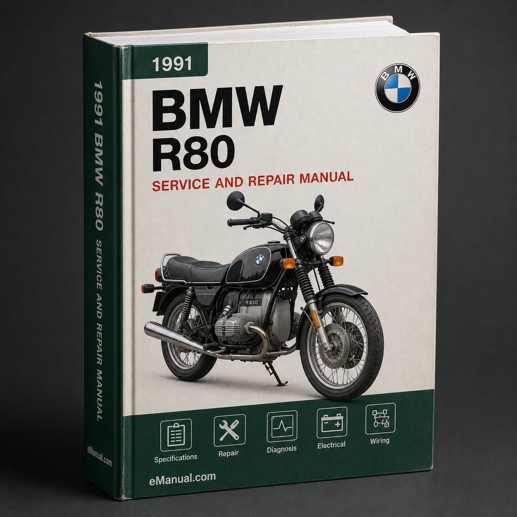 BMW R80 1991 Repair Service Manual