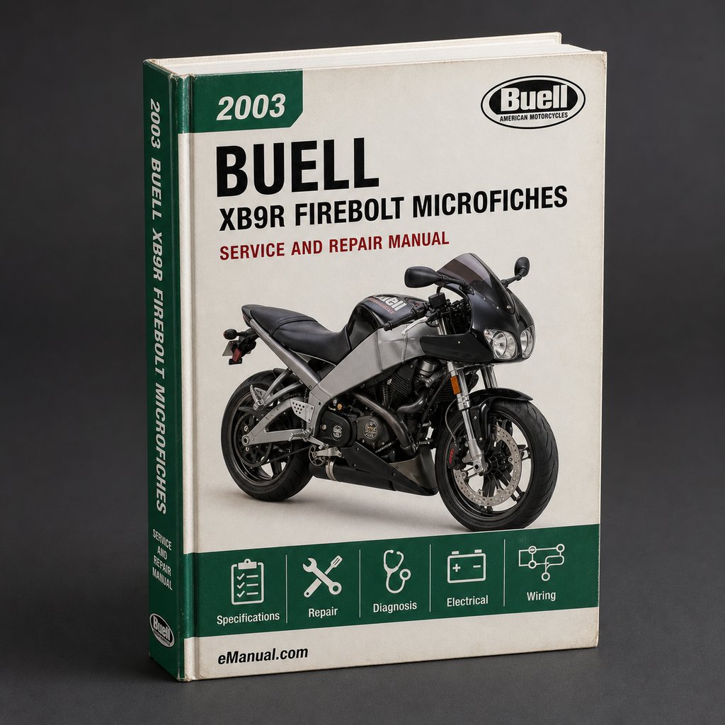 Buell XB9R FIREBOLT 2003 Service Repair Manual & Parts Microfiches