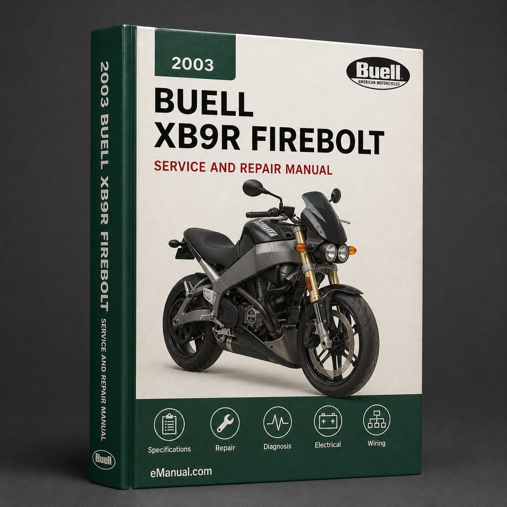 Buell XB9R Firebolt 2003 Factory Service Repair Manual