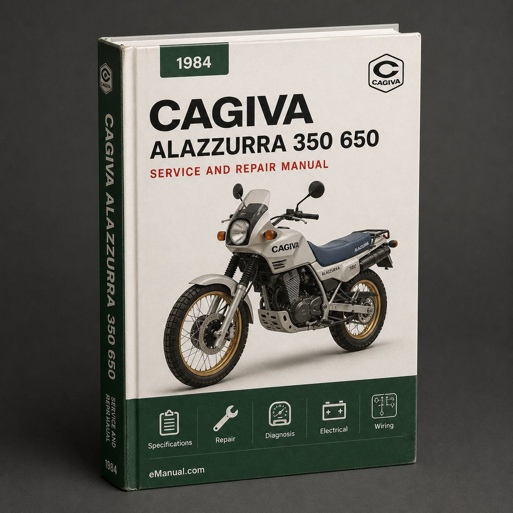 Cagiva Alazzurra 350 650 1984 1985 1986 Workshop Manual