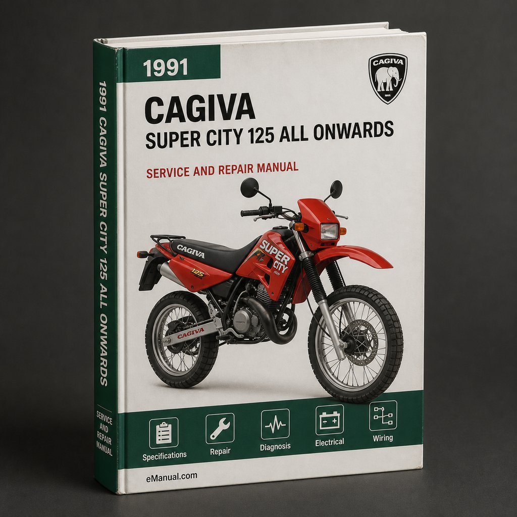 CAGIVA Super CITY 125 Workshop Repair Manual  All 1991 ONWARDS ModelS COVERED
