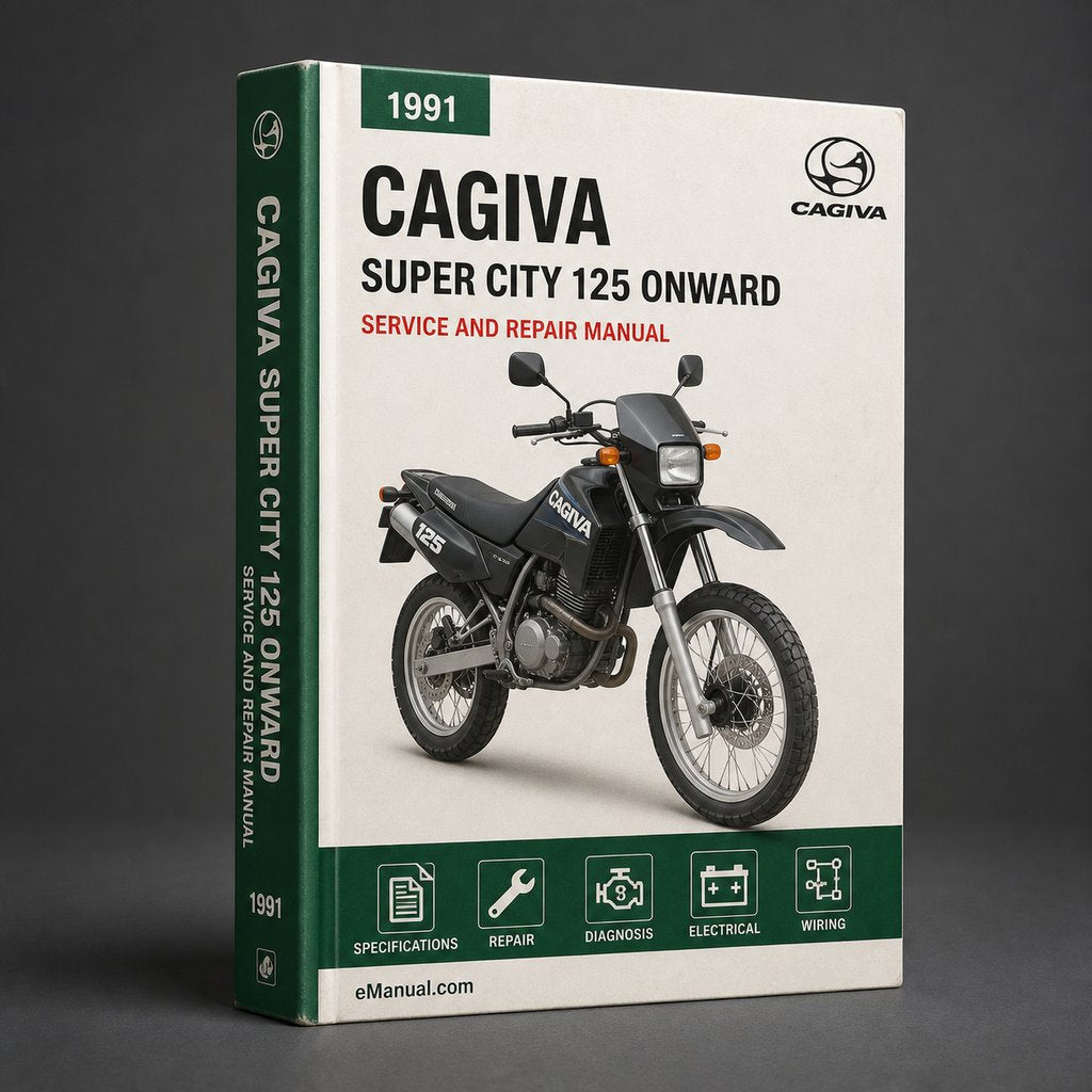 CAGIVA Super CITY 125 Service Repair Manual  1991 ONWARD