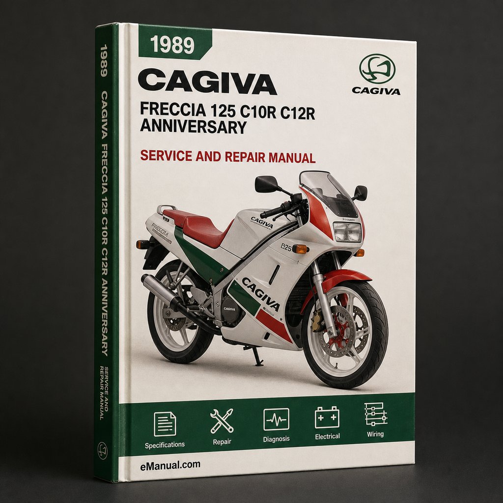 1989 Cagiva Freccia 125 C10R C12R Anniversary Factory Service Repair Manual