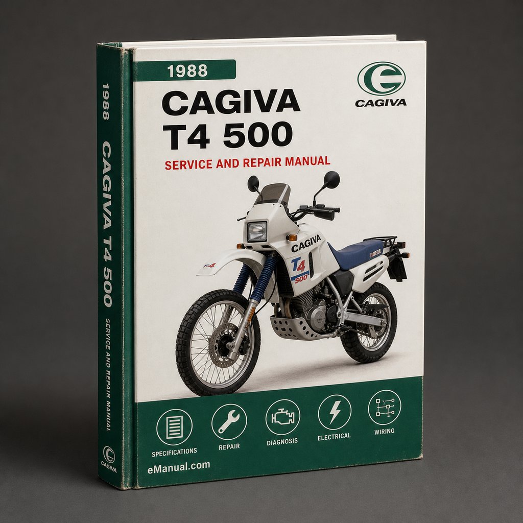 Cagiva T4 500 Service Repair Manual 1988