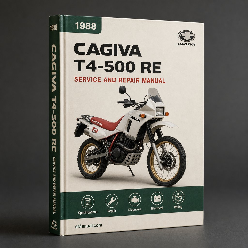 Cagiva T4-500 RE 1988 Factory Service Repair Manual