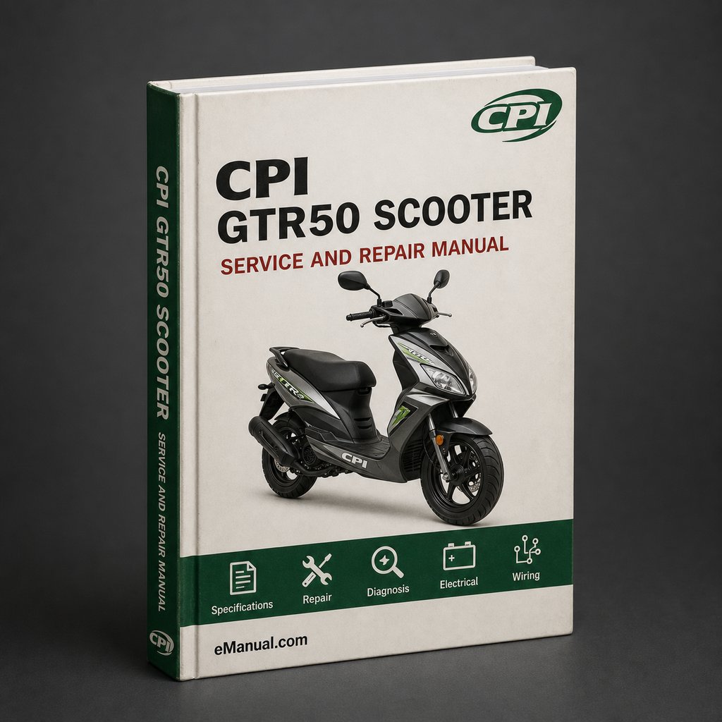 Cpi Gtr50 Scooter Service Repair Workshop Manual