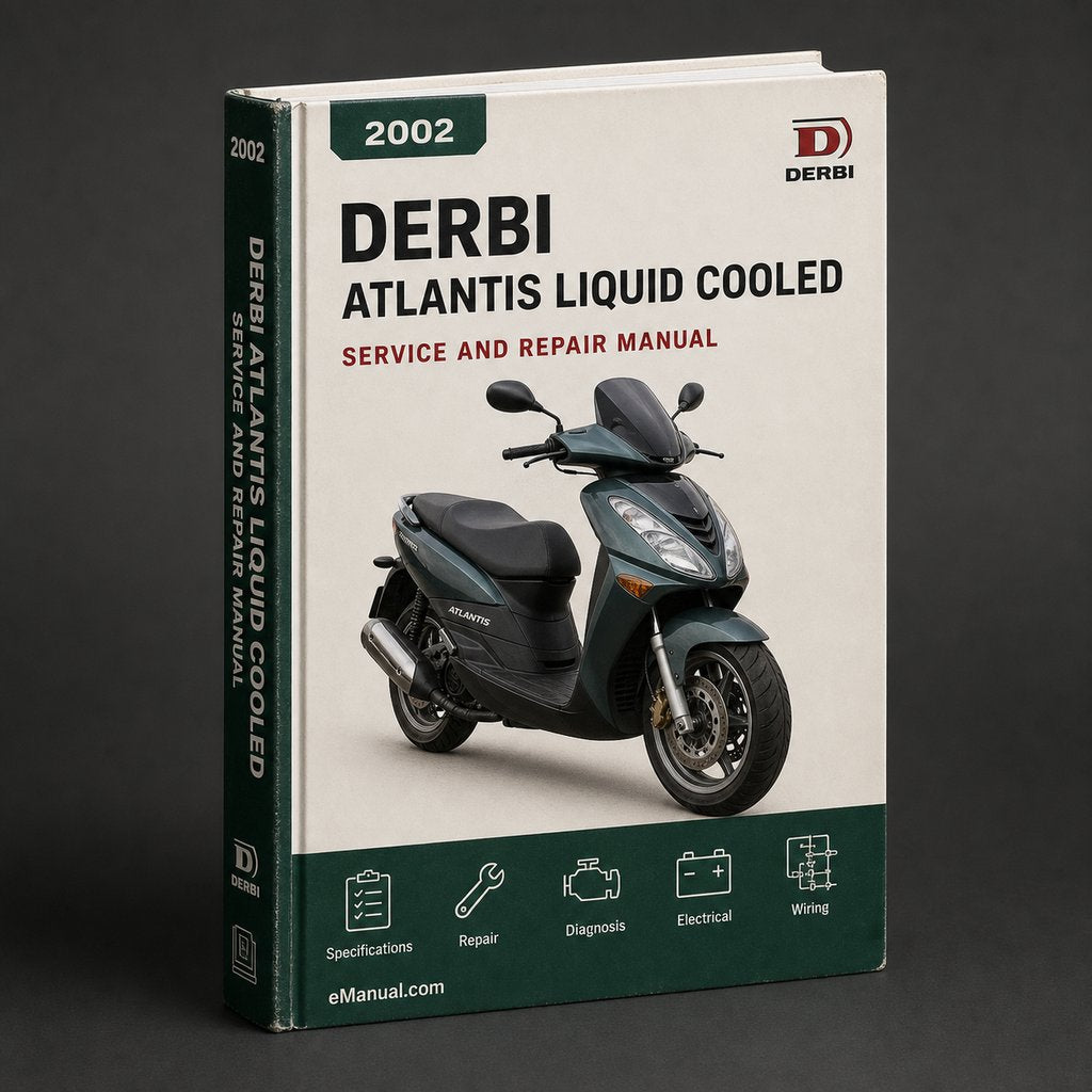 Derbi Atlantis Liquid Cooled Parts Catalog 2002