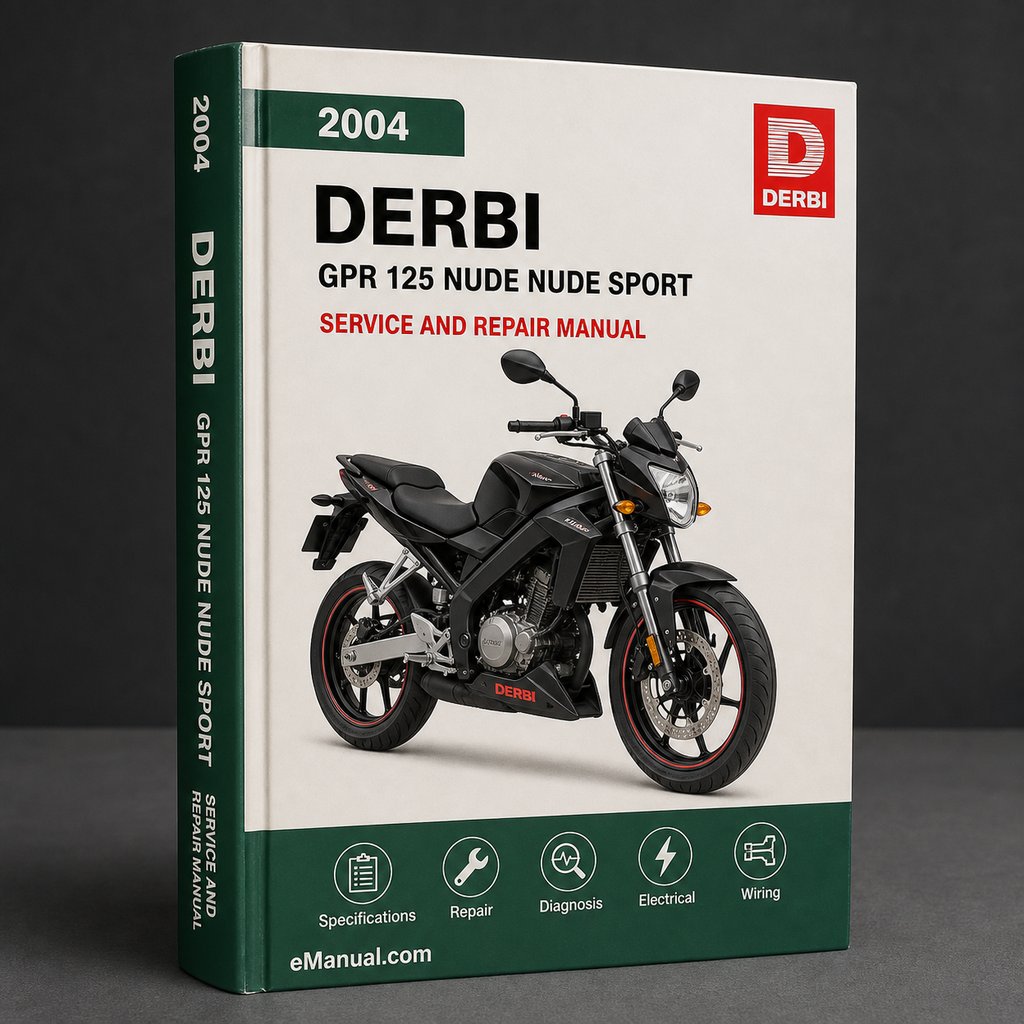 Derbi GPR 125 NUDE 2004 & NUDE SPORT 2006 Parts Catalogue