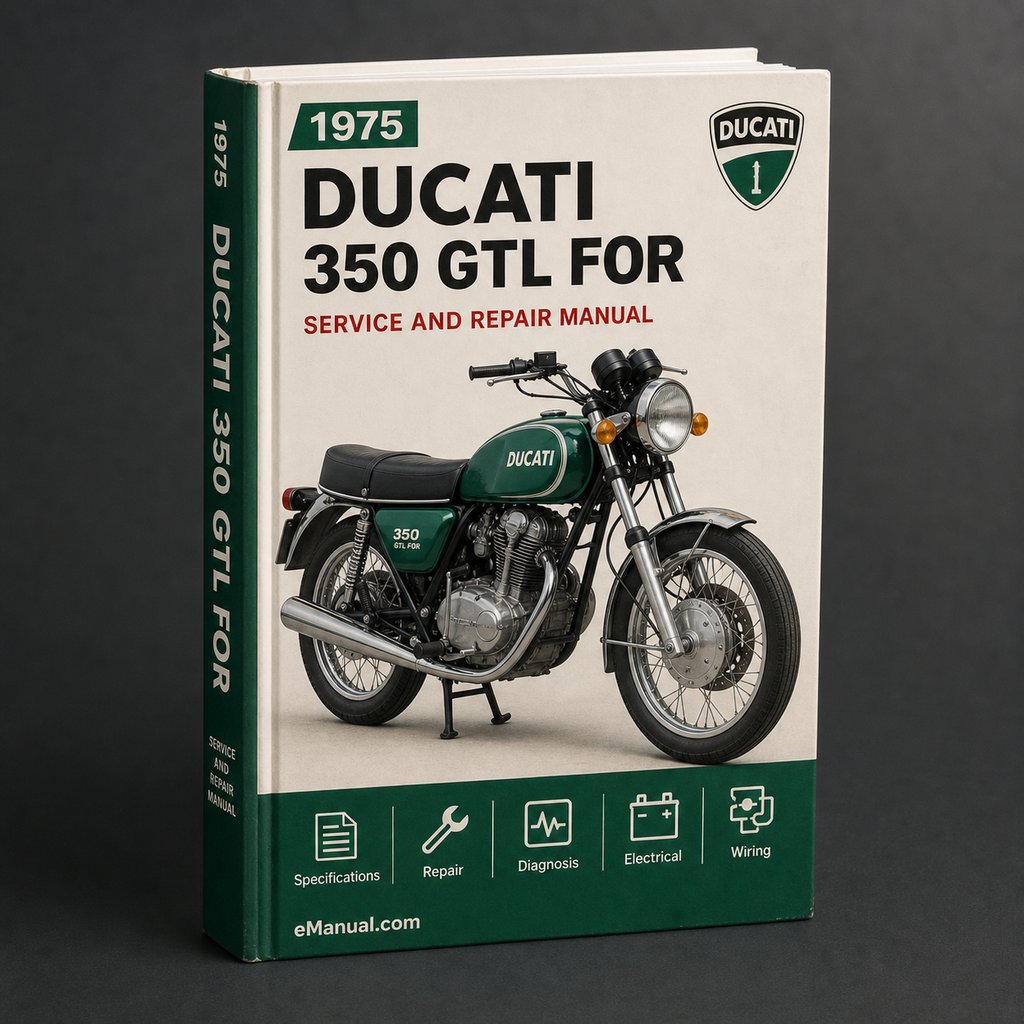 Ducati 350 GTL 1975-1982 Workshop Service Manual for Repair