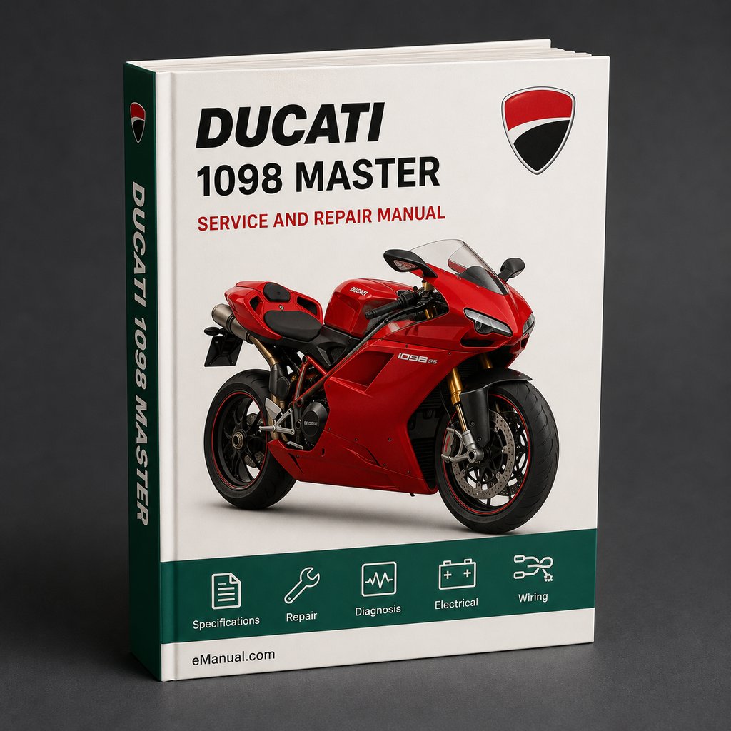 Ducati 1098 s Master Service Repair Workshop Manual