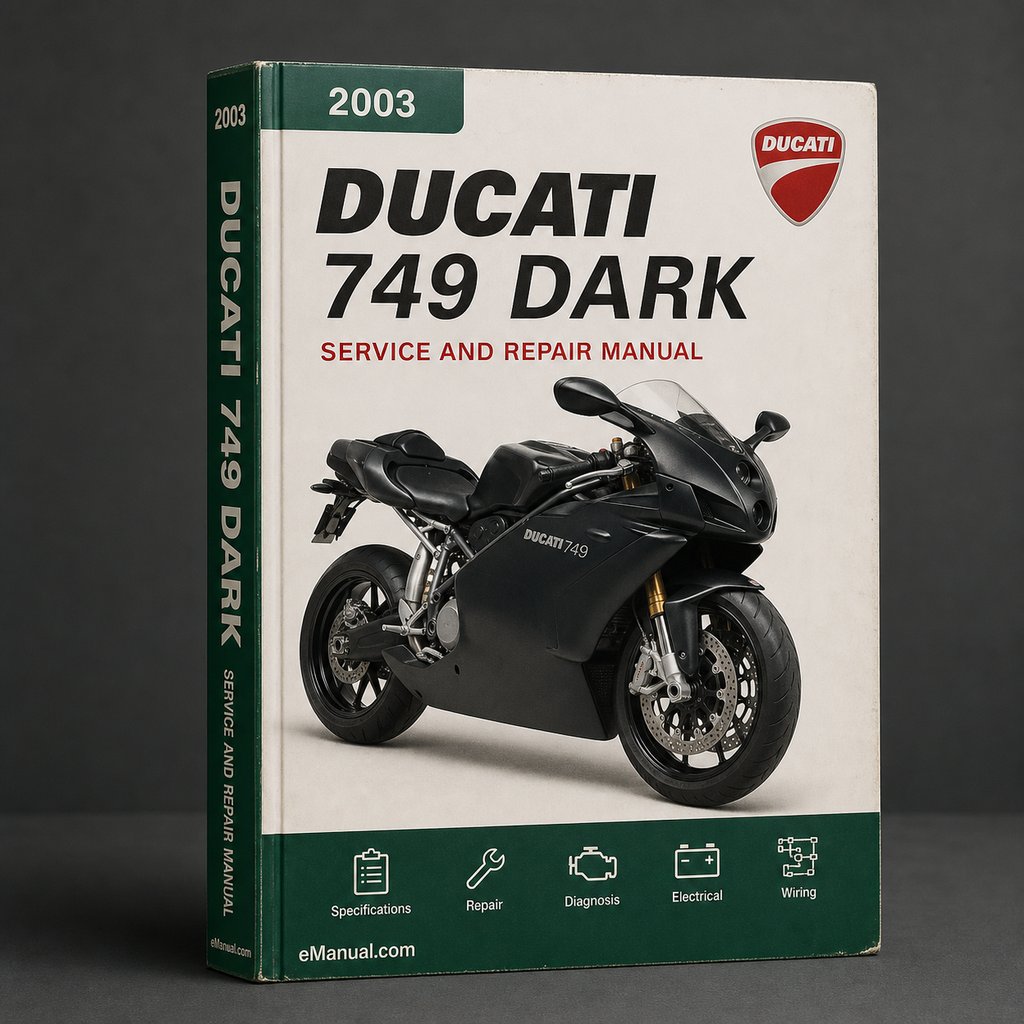 Ducati 749 Dark 2003-2006 Factory Service Manual Repair
