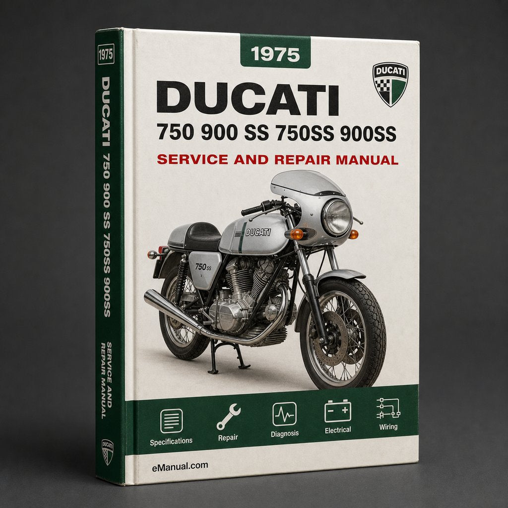DUCATI 750 900 SS 750SS 900SS 1975 1976 1977 Workshop Manual