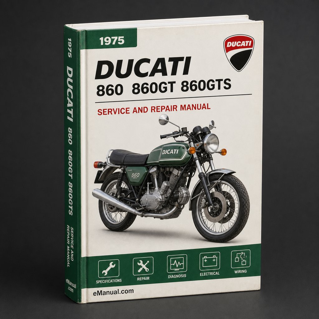 Ducati 860 860GT 860GTS 1975 1976 Repair Service Manual