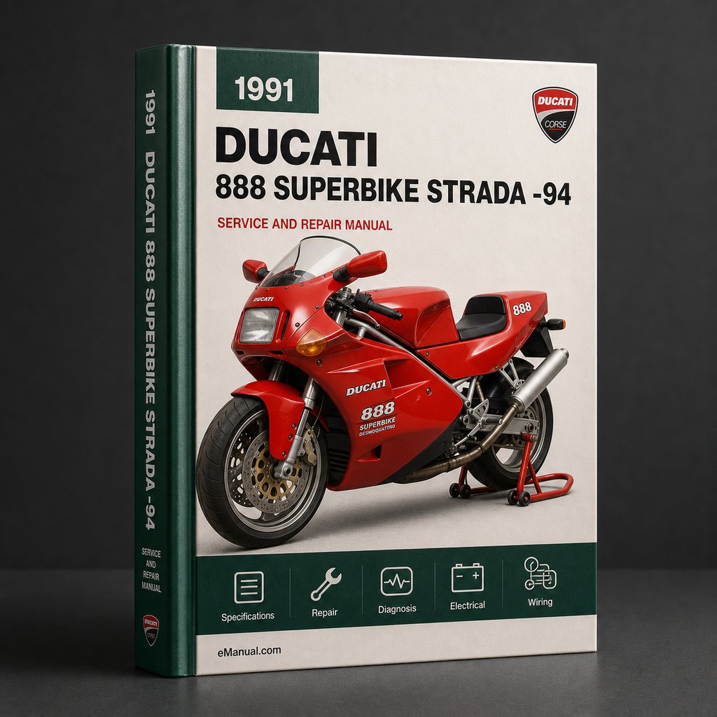 Ducati 888 Superbike Strada 1991-94 Workshop Service Repair Manual