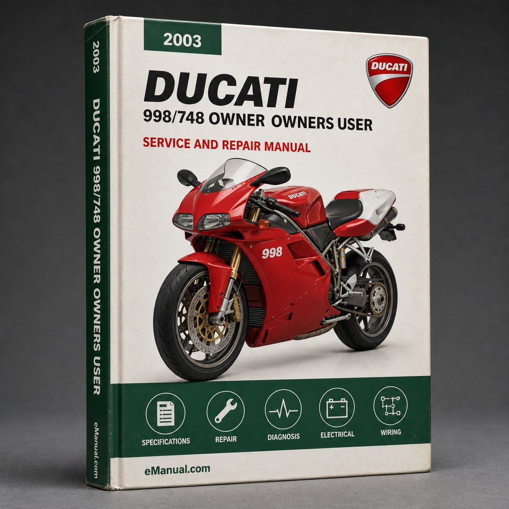 Ducati 998/748 2003 Complete OFFICIAL Owner Owners User Manual