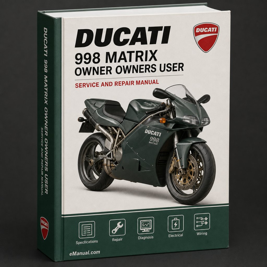 Ducati 998 matrix Complete OFFICIAL Owner Owners User Manual