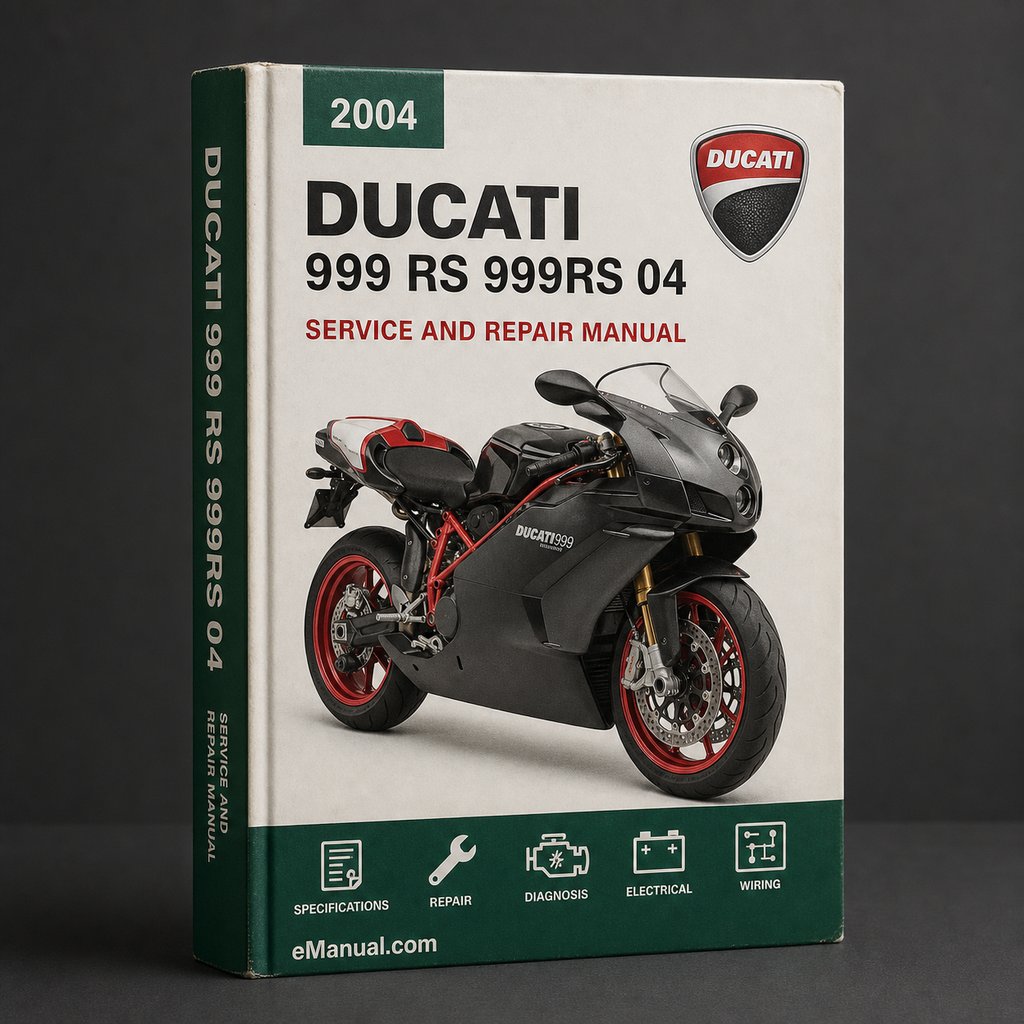 DUCATI 999 RS 999RS 2004 04 Service Workshop Repair Manual