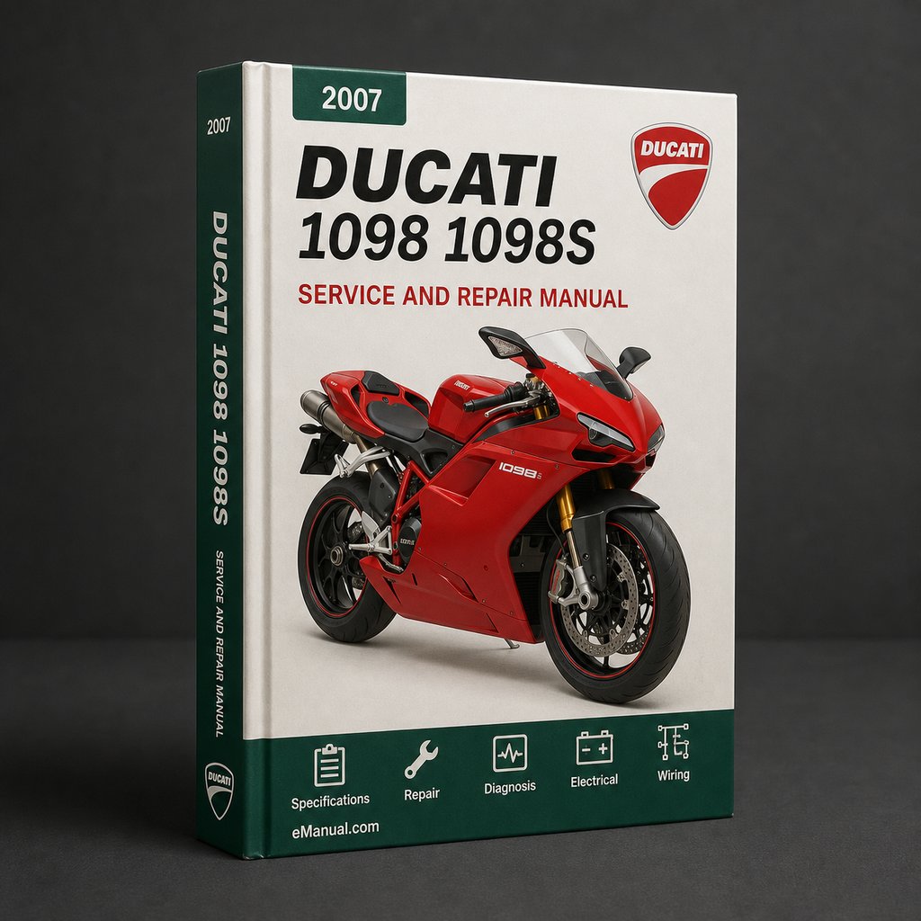 2007 Ducati 1098 1098S Original Service Workshop Manual