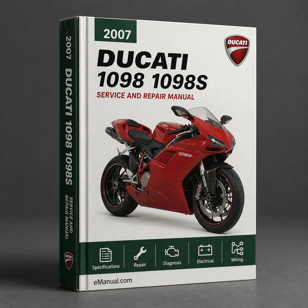 Ducati 1098 + 1098S Workshop Service Repair Manual 2007-2009