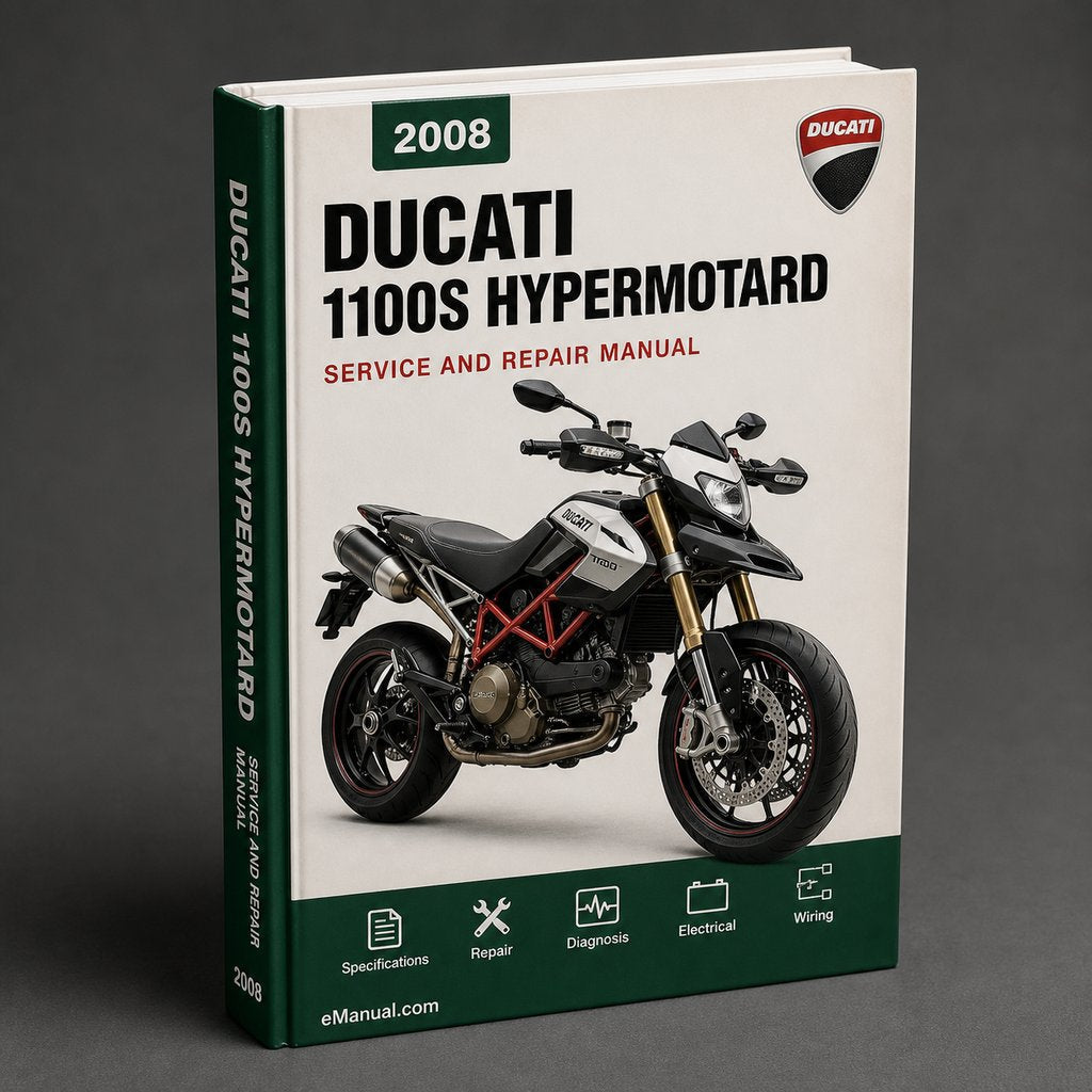 Ducati 1100S Hypermotard Parts List Catalog Manual 2008