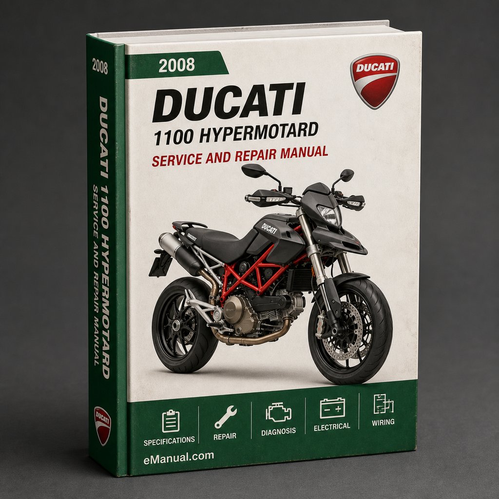 Ducati 1100 Hypermotard Parts List Catalog Manual 2008