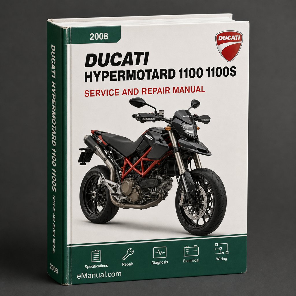 Ducati Hypermotard 1100 1100S 2008 Service Repair Workshop Manual