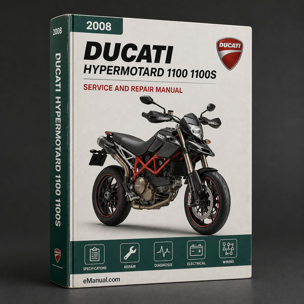 Ducati Hypermotard 1100 1100S 2008-2009 Service Repair Manual