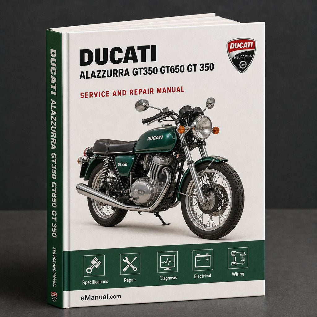 DUCATI ALAZZURRA GT350 GT650 GT 350 650 Fix Workshop Manual