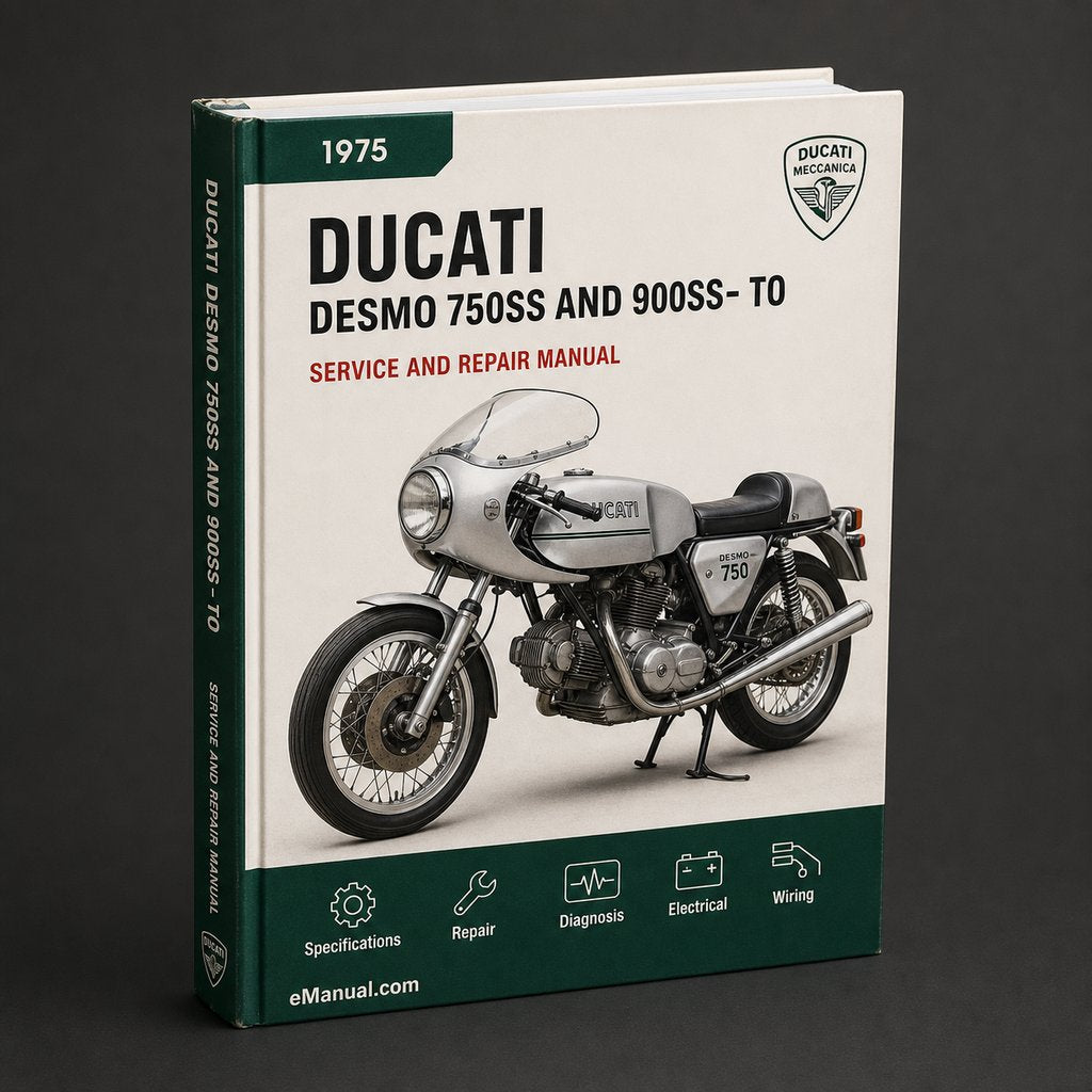 Ducati desmo 750ss and 900ss-1975 to 1977-Service Works