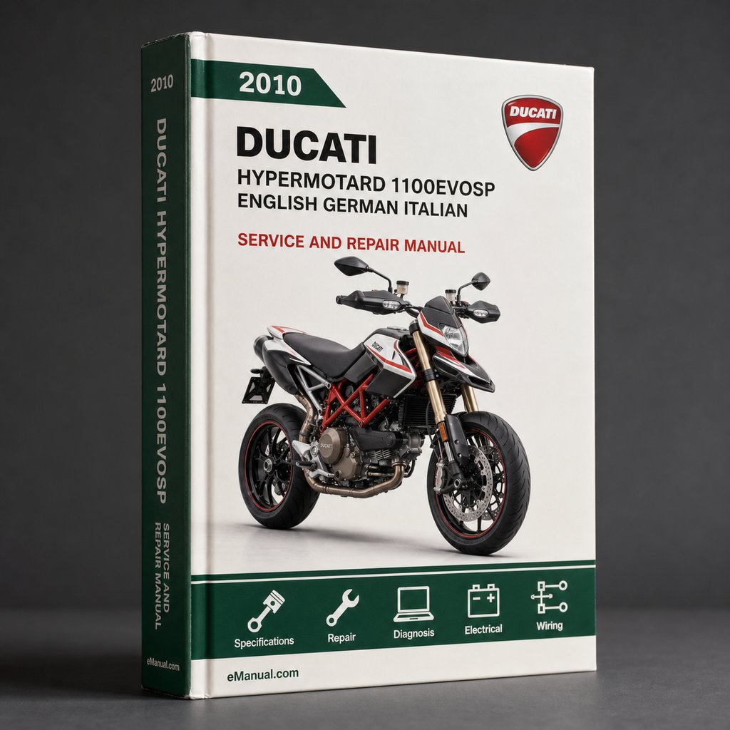 Ducati Hypermotard 1100EVOSP parts Manual (catalogue) 2010 Pdf  ( English German Italian Spanish French)
