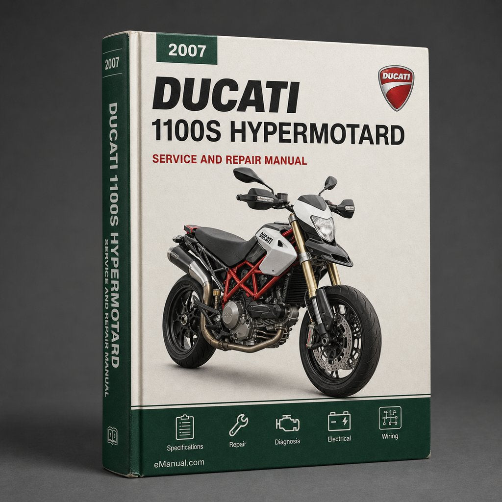 Ducati 1100S Hypermotard 2007-2008 Service Repair Workshop Manual
