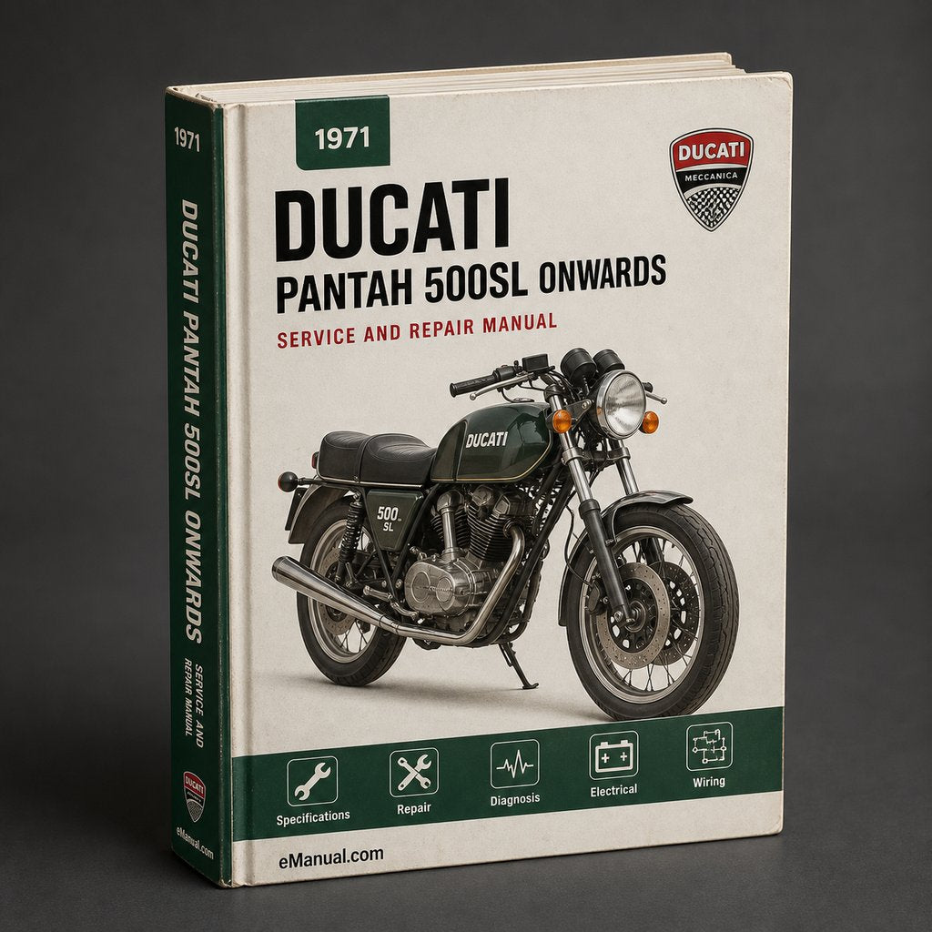 Ducati Pantah 500SL Service Repair Manual 1971 Onwards