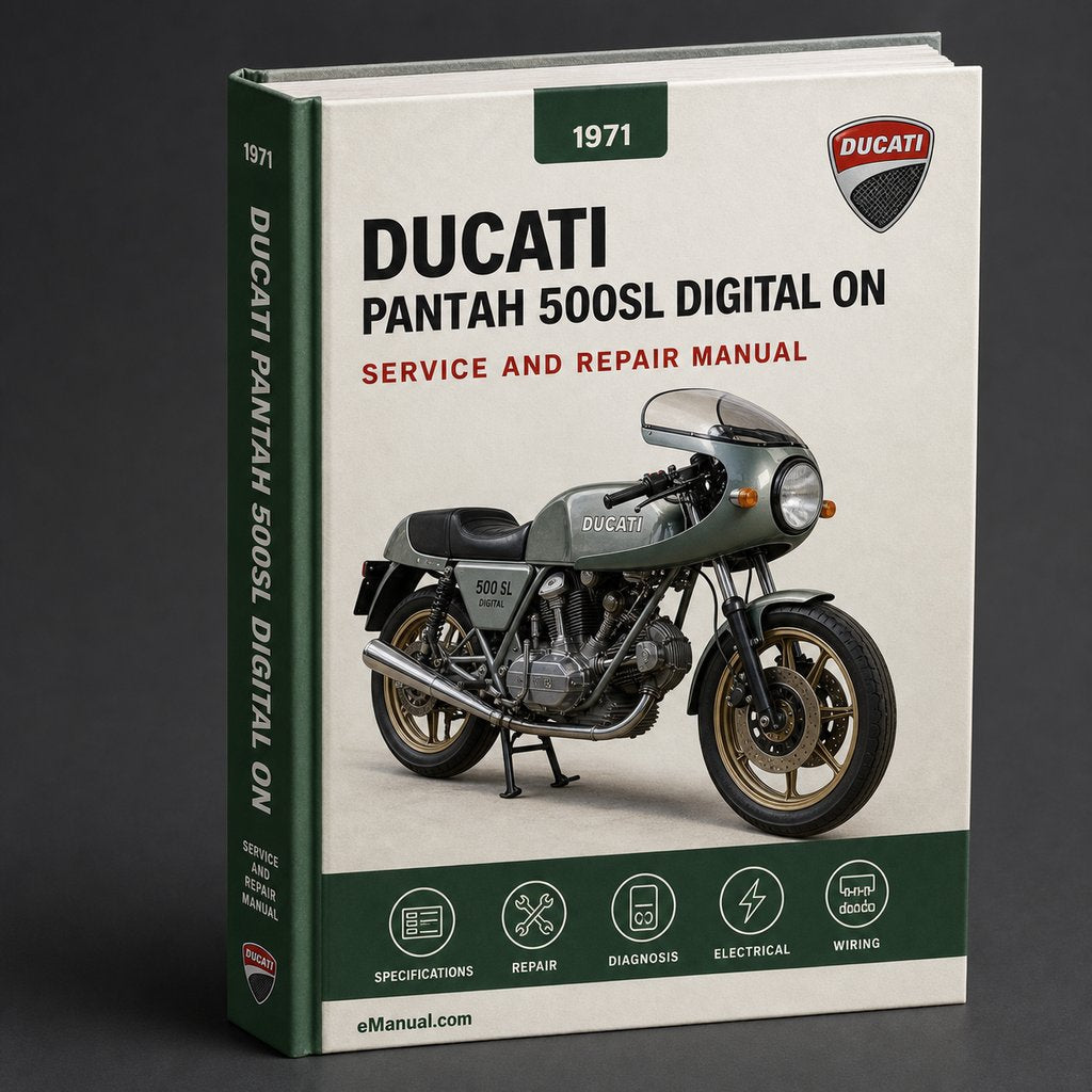 DUCATI PANTAH 500SL Digital Workshop Repair Manual 1971 ON