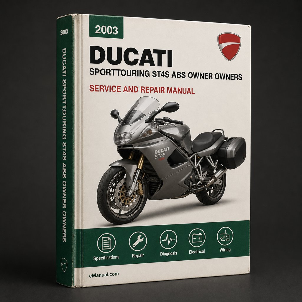 Ducati Sporttouring ST4s ABS 2003 Complete OFFICIAL Owner Owners User Manual