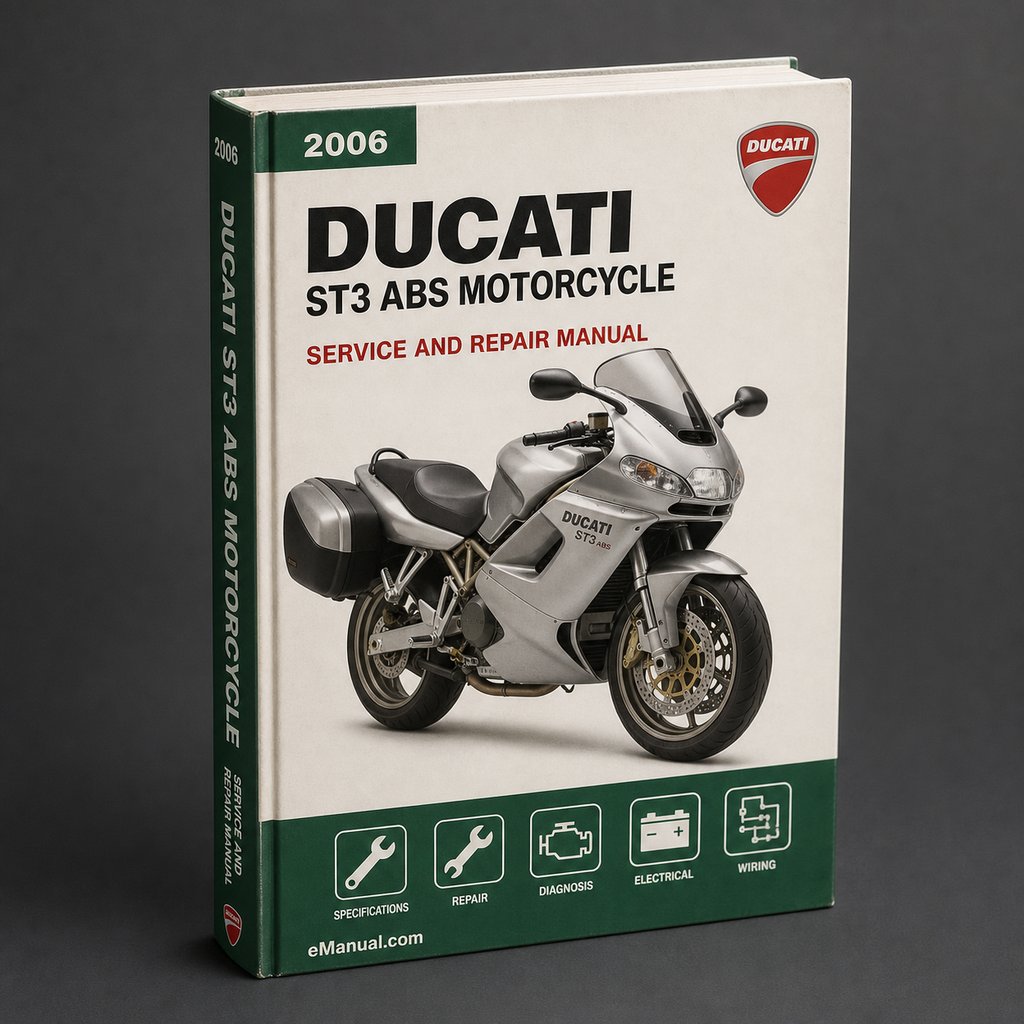 Ducati ST3 S ABS Motorcycle Complete Workshop Service Repair Manual 2006
