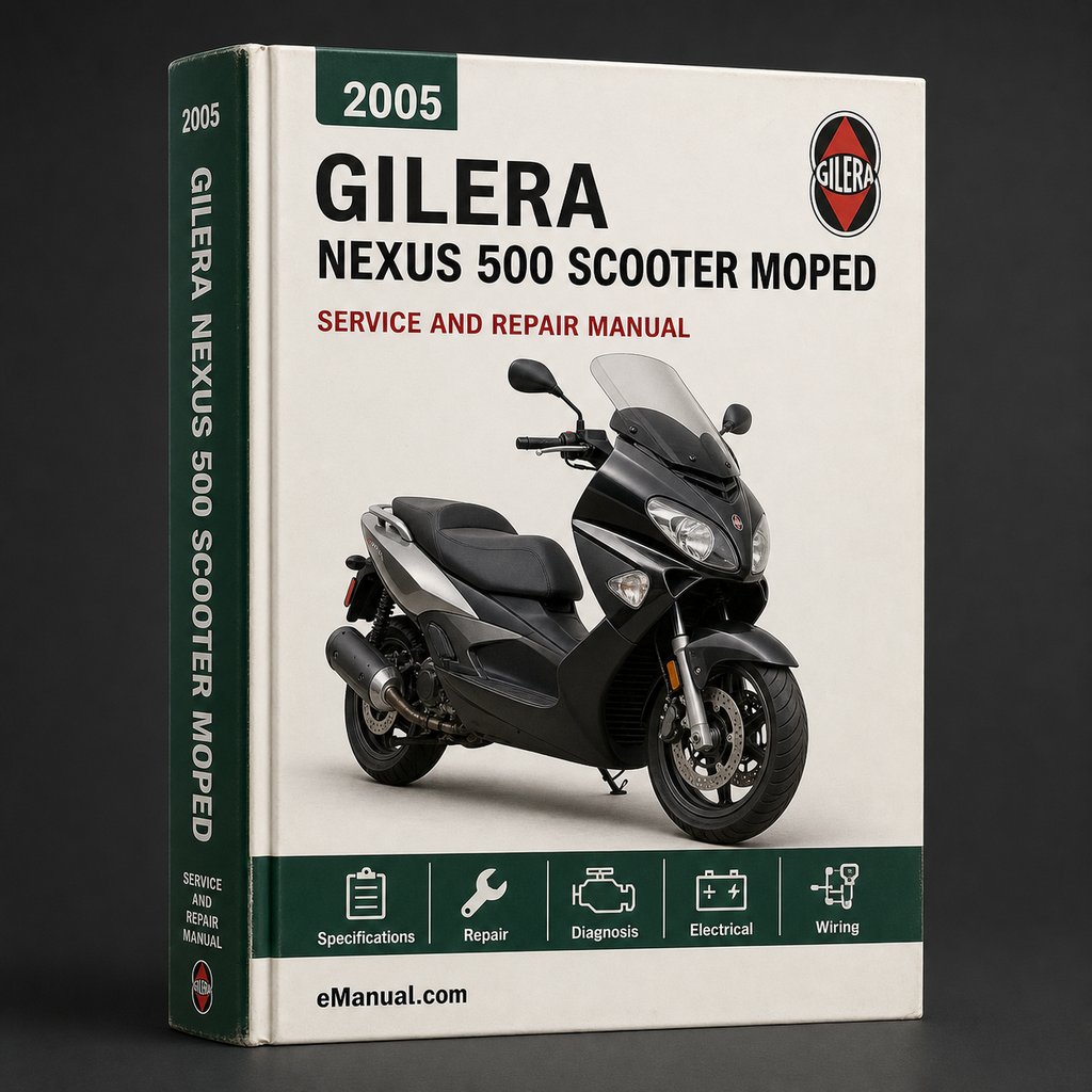 Gilera Nexus 500 Scooter Moped 2005 Service Repair Manual PDF Download