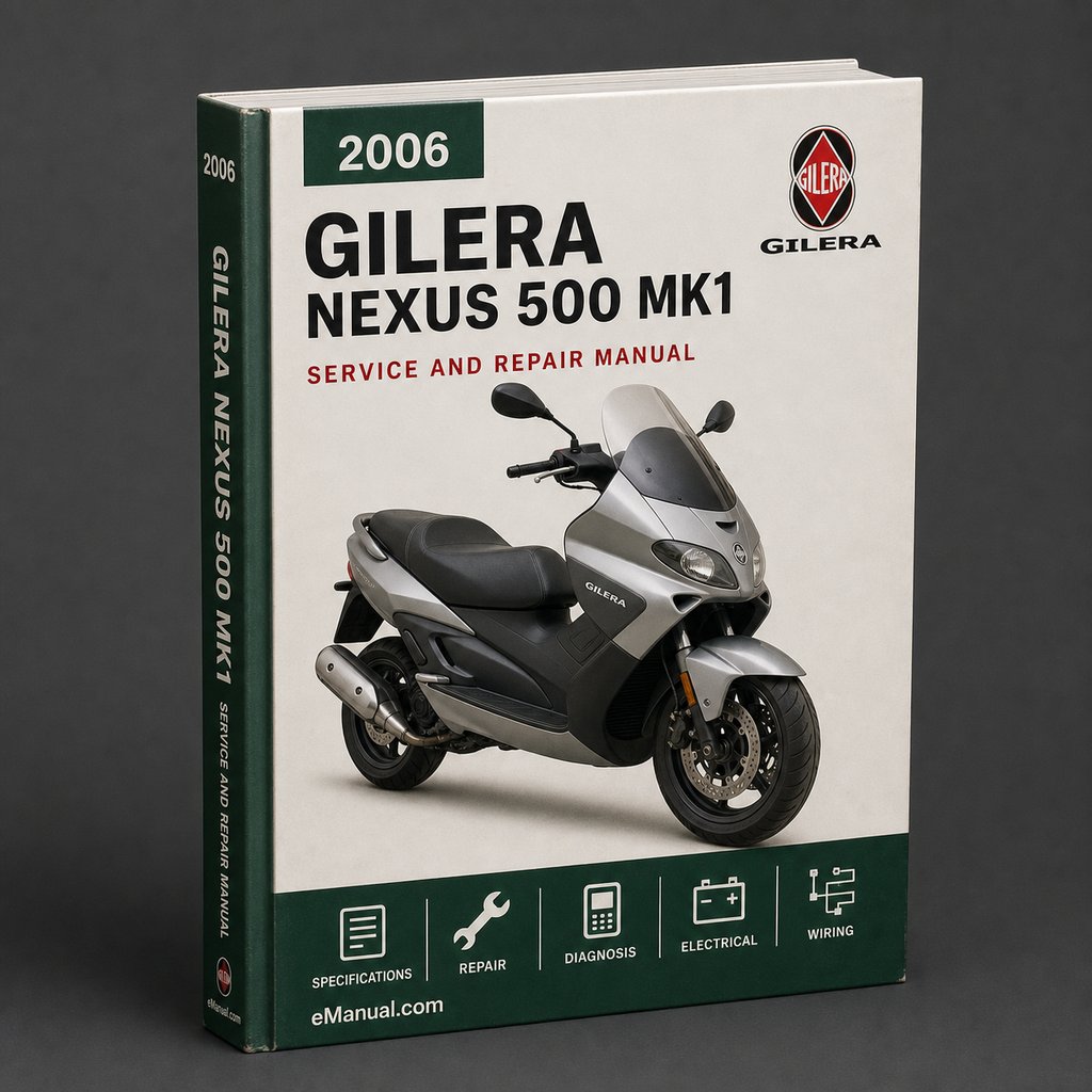 Gilera Nexus 500 Mk1 2006 Factory Service Repair Manual PDF Download