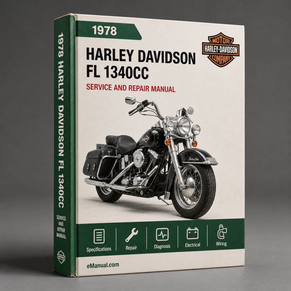 Harley Davidson FL 1340cc 1978 Factory Service Repair Manual