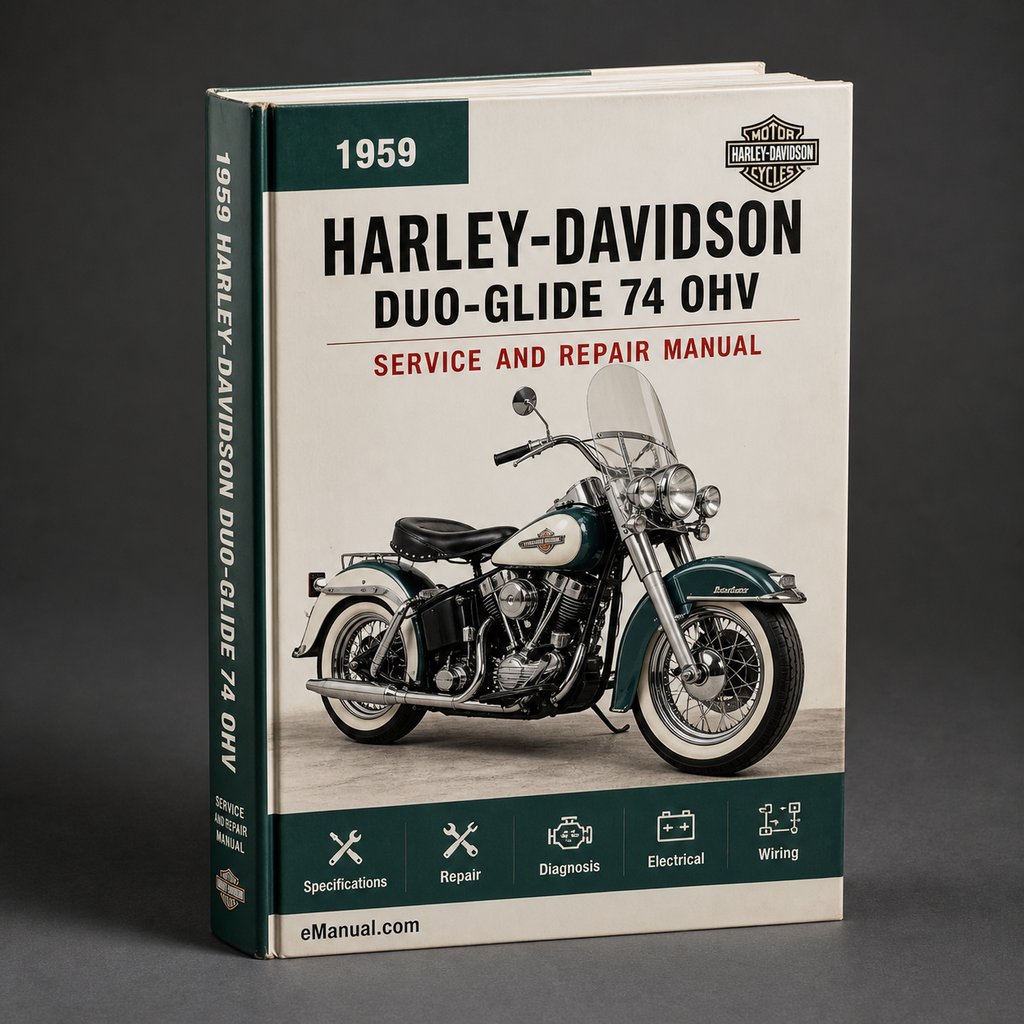 Harley-Davidson Duo-Glide 74 OHV 1959 Factory Service Repair Manual