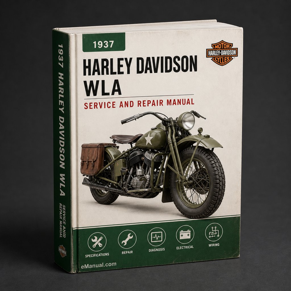 Harley Davidson WLA 1937-1973 Factory Service Repair Manual