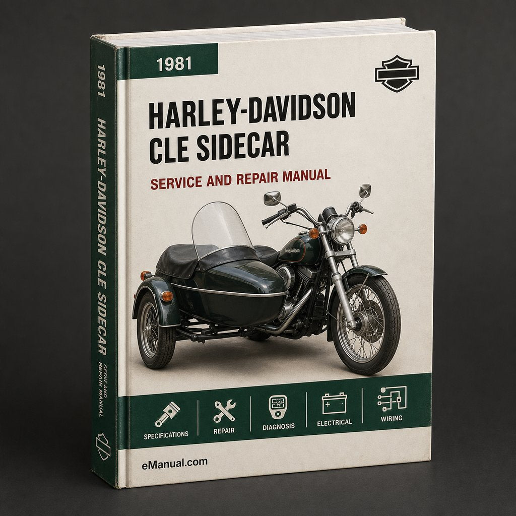 Harley-Davidson CLE Sidecar 1981 Factory Service Repair Manual