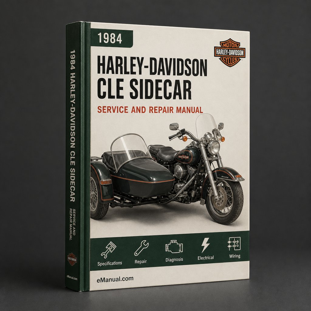 Harley-Davidson CLE Sidecar 1984 Factory Service Repair Manual