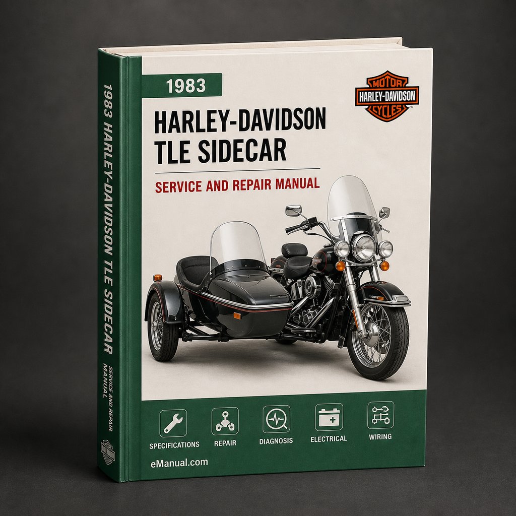 Harley-Davidson TLE Sidecar 1983 Factory Service Repair Manual