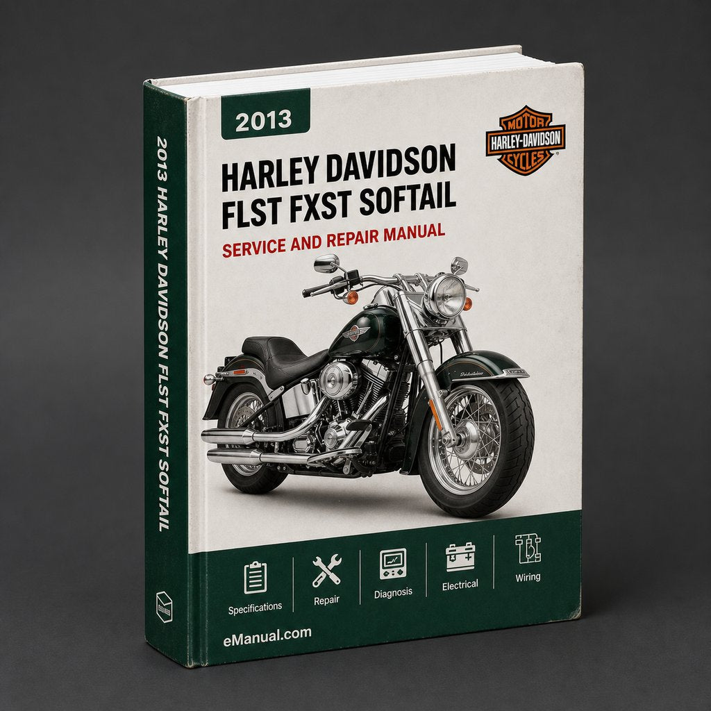 Harley Davidson FLST FXST Softail 2013 Repair Service Manual
