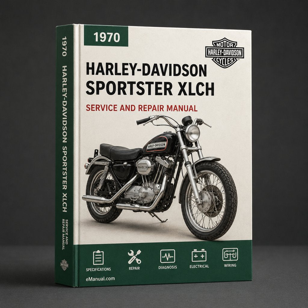 Harley-Davidson Sportster XLCH 1970 Factory Service Repair Manual
